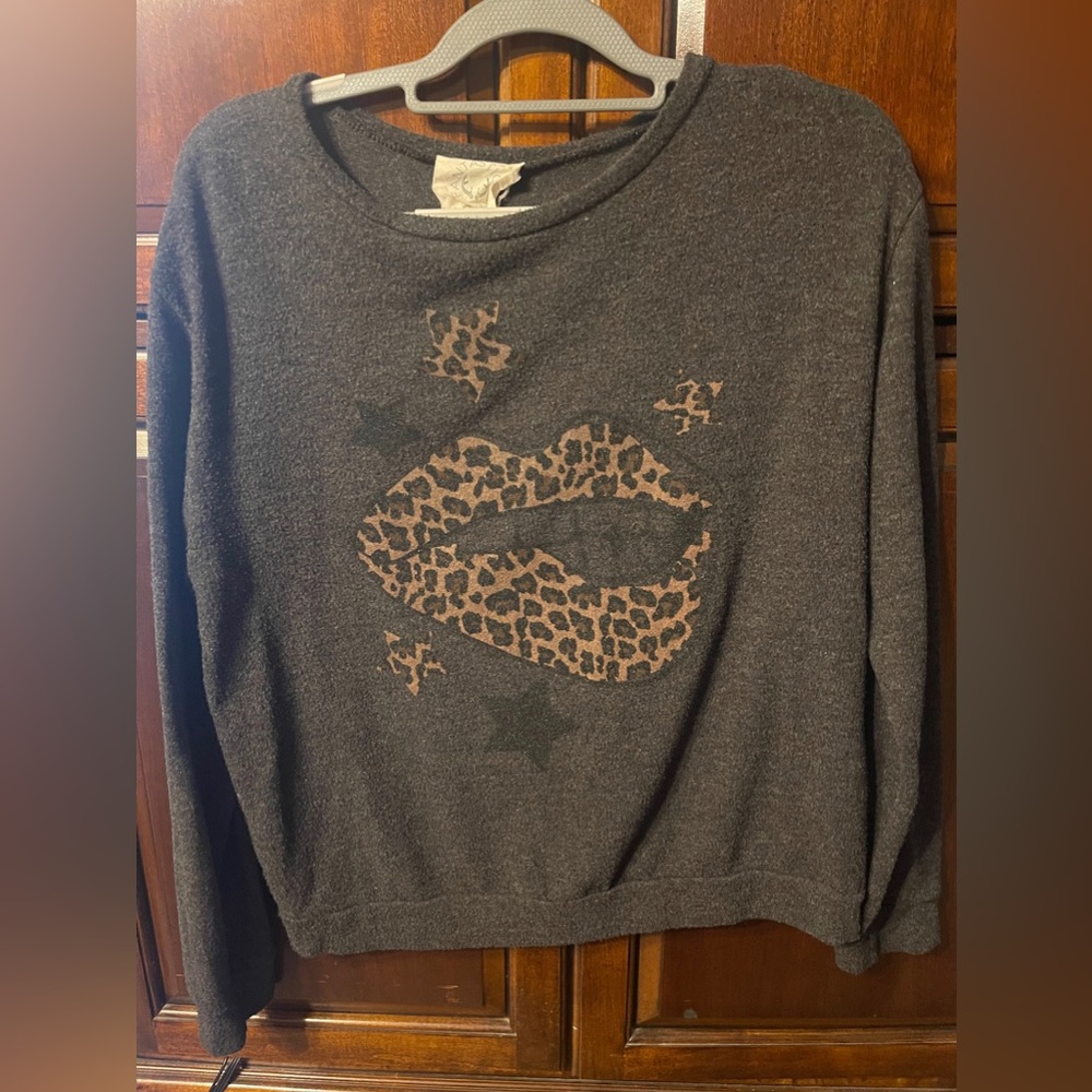 Off the shoulder womens sweatshirt